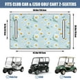 thumbnail image 3 of Attractive Flowers Golf Cart Seat Cover 51" x 31", Enhances Interior of EZGO, Yamaha, Club Car & Other Golf Cart Models, 3 of 8