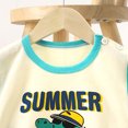 thumbnail image 4 of Nwiuh Premium Cotton Toddler Boy Short Sleeve T-Shirt & Shorts Set Summer Outfits Clothes Mint Green for Size 18-24 Months, 4 of 5