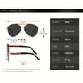 thumbnail image 5 of Large Frame Classic Polarized Sunglasses for Men - Driving, Riding, Outdoor Fishing Essentials with Protective Glasses Case, 5 of 5
