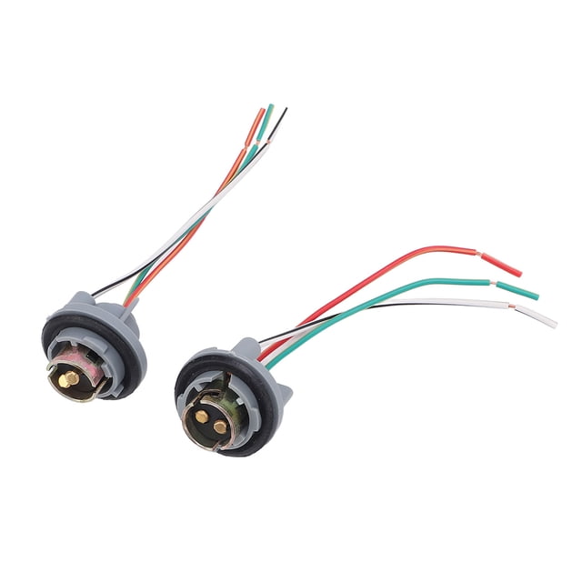 2 Piezas De 2 Piezas Tomado De Luz Del Freno Trasero Señal De Ligera Conector Del Conector Bombilla LED BOLB STOKE Con Arnés De Cableado