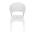thumbnail image 2 of Compamia Daytona Resin Wickerlook Patio Dining Chair in White, 2 of 12