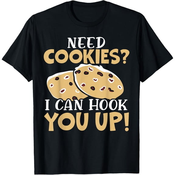 t-shirt Cookie Baking Cookie Dealer Sweet Dessert Baker T-Shirt mens,black,women,funny,men,journey,Crew Neck, Short Sleeve,printing