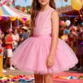 thumbnail image 2 of Byoo Toddler Girl's Solid Color Tulle Tutu Skirt Elastic Waist Flared Layered Skirts Basic Ballet Skirt for Dance Practice, 2 of 5