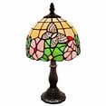 thumbnail image 2 of 15" Tiffany Style Floral Butterfly Table Lamp, 2 of 7