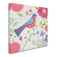 thumbnail image 2 of Trademark Fine Art 'Damask Floral and Bird II v2' Canvas Art by Farida Zaman, 2 of 3