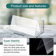 thumbnail image 5 of 12PCS Acrylic Name Plates for Desks with Protective Film 1.37x8.5x3inch L Shape Clear Desk Sign Holder for Office School Wedding and Birthday Party, 5 of 9