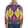 thumbnail image 2 of Bingfone Mardi Gras4 Men'S Drawstring Hoodie Long Sleeve Pocket Sweatshirts-4x-Large, 2 of 9