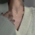 thumbnail image 5 of New Shiny Butterfly Necklace Ladies Exquisite Double Layer Clavicle Chain Necklace Jewelry for Ladies Gift, 5 of 5