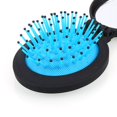 thumbnail image 2 of Qarigey Cepillo plegable portátil 2 en 1 de alta calidad para mujeres y niñas, cepillo de masaje para el cabello de viaje Pinceles de maquillaje y herramientas, 2 of 4