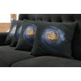 thumbnail image 2 of Ambesonne Galaxy Throw Pillow Cover 4 Pack, Mysterious Space Road, 20", Blue Yellow Black, 2 of 6