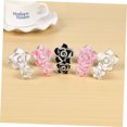 thumbnail image 3 of OULII Car Smell Air Freshener Cute Camellia Rhinestone Encrusted Accessories Pink 2Set, 3 of 8
