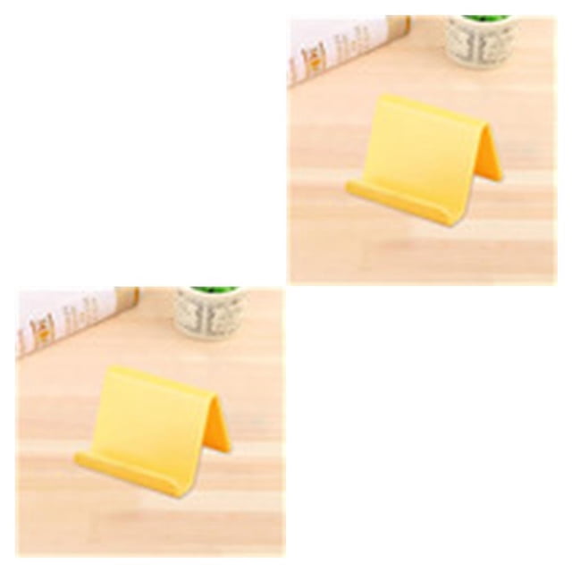 Ruiboury Universal Plastic Candy Color Desk Mount Stand Base Cute Cellphone Holder Wear-resistant Flexible Bracket Smartphone Sky Blue 1pcs 2Set