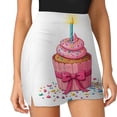 thumbnail image 3 of Birthday Cupcake with A Lit Candle Women's Shorts Non-Slip Single Pocket A-line Trouser Skirt Summer Shorts Casual Shorts for Women, 3 of 7