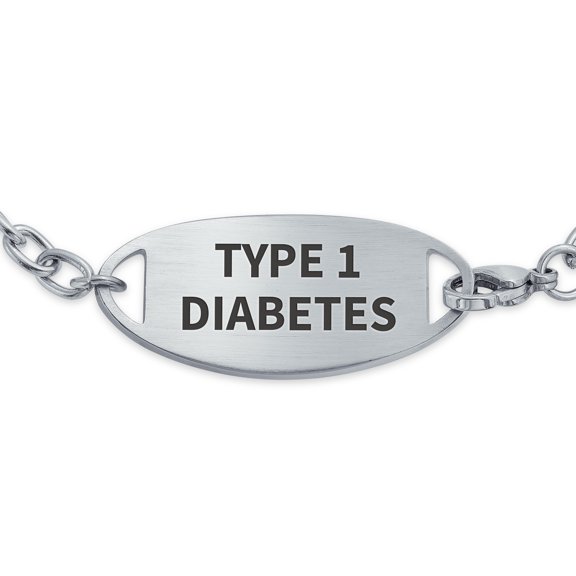 Bling Jewelry Womens Miami Cuban Link Medical ID Bracelet Stainless Steel 7.5 Inch