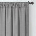 thumbnail image 6 of Elrene Home Fashions 026865721836 3-in-1 Blackout Energy Efficient Lined Rod Pocket Window Curtain Drape Panel, 52" x 84", Silver, 6 of 10
