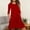 Red, variant on FDGIU Women's Long Sleeve Nightgown - Soft Lightweight Crewneck Sleep Shirt Casual Going Out Nightwear