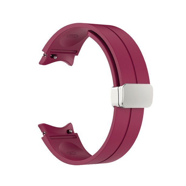 Correa de reloj de silicona con cierre magnético a prueba de agua para Samsung Galaxy Watch4/4Classic