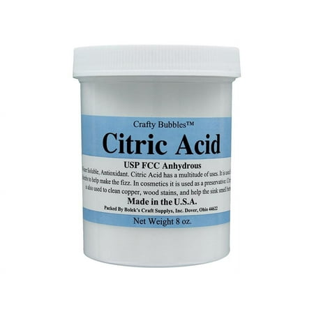Crafty Bubbles Citric Acid 8oz Jar