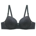 thumbnail image 1 of Htigea Soutien-Gorge à Armatures pour Femmes Bretelles Réglables Anti-Affaissement Soutien Élevé Lift Gris Foncé TTTG, 1 of 4