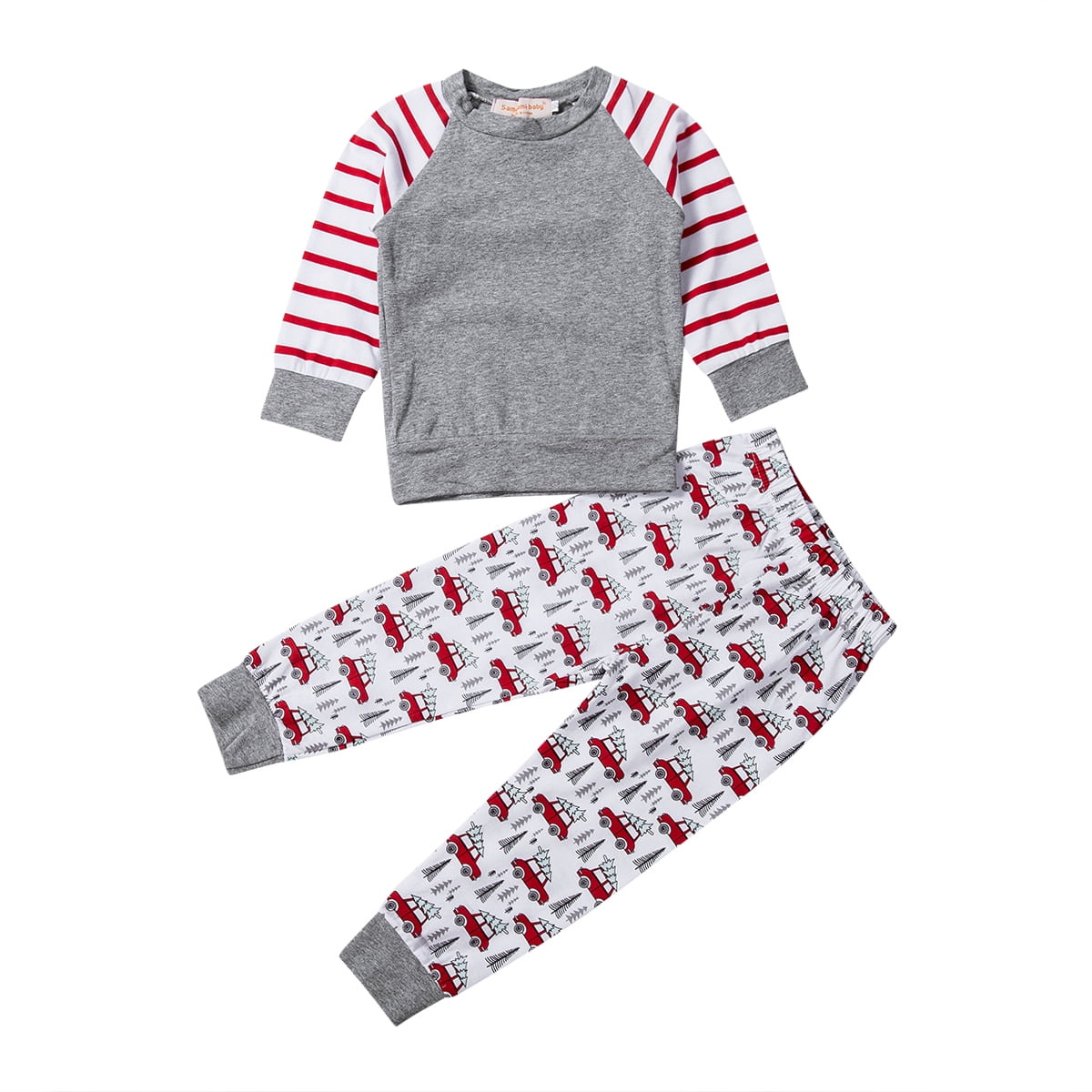 Baby GAP Boy GREY RED Fire Engine Short Sleeved T-Shirt Tee Top 12-24m £7.95 
