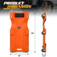 thumbnail image 5 of Magshion Mechanic Plastic Creeper, 36" Automotive Creeper with Padded Headrest, 330lbs Capacity Rolling Garage Shop Creeper with 6 Casters, Orange, 5 of 10