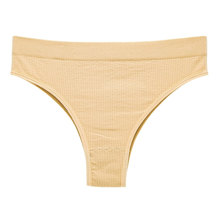 PMUYBHF Women Underwear Thong Seamless Seamless Large Women's Sports Solid  Mid Waist Tback Women's Underwear for European Seamless Underwear for Women