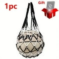 thumbnail image 1 of Basketball Net Bag Nylon Mesh Ball Storage Sack with Drawstring for Soccer Volleyball Training, 1 of 7