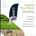 thumbnail image 4 of Navy Midshipmen 7.5' Mascot Razor Feather Flag with Base, 4 of 5