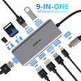 thumbnail image 2 of Estación de acoplamiento MoKin 9 en 1 USB C con 2 HDMI 4K, DisplayPort, 2 of 6