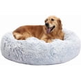 thumbnail image 1 of Calming Donut Dog Bed es Round Fluffy for Large Dogs -Anxiety Plush Machine Washable ( Large), 1 of 8