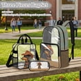 thumbnail image 2 of DISNIMO Clear Backpack, Dachshund Printed 17 Inch Large Backpack with Lunch Box and Pencil Case, Heavy Duty PVC Transparent Bookbag for Elementary Kindergarten Student, 2 of 5
