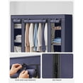 thumbnail image 7 of 59" Closet Wardrobe Portable Closet Storage Organizer Clothing Rack Shelf with Non-Woven Fabric Cover for Bedroom Dark Blue, 7 of 7