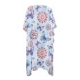 thumbnail image 2 of HELLHERO Sexy Long Kimono Swimsuit Cover Up for Summer High Quality Fabrics Breathable Beach Cover Ups Datura Flower Butterfly, 2 of 6