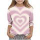 thumbnail image 2 of Blusas y camisas de cuello redondo y manga corta con estampado para niños, blusa de cuello redondo y manga tres cuartos, blusa de poliéster para niños de talla mediana, 2 of 5