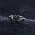 thumbnail image 5 of Jewelrypalace 0.14ct Genuine Spinel Love Heart Ring 925 Sterling Silver, 5 of 6