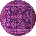 thumbnail image 1 of Ahgly Company Indoor Round Persian Purple Traditional Area Rugs, 7' Round, 1 of 4
