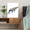 thumbnail image 5 of Whale Ocean Wave Wood Style Canvas Print, Decor for Living Room, Bedroom, Bathroom, Office, Nautical Home, 5 of 8