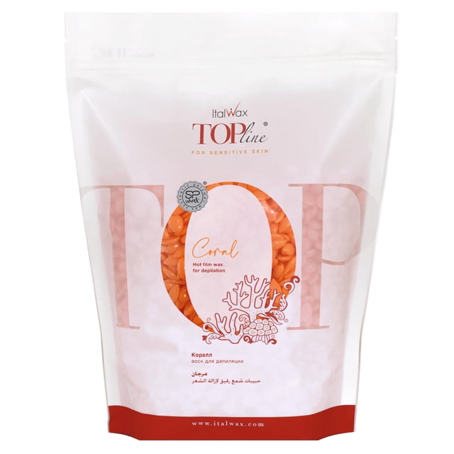 Perlas de cera dura Italwax Top Line Coral 750 g - Piel sensible