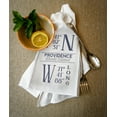 thumbnail image 2 of Providence, Rhode Island, Latitude and Longitude (Blue) (100% Cotton Tea Towel, Decorative Hand Towel, Kitchen and Home), 2 of 3