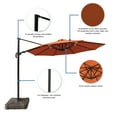 thumbnail image 3 of Island Umbrella Freeport 11-ft Octagonal Cantilever Patio Umbrella in Terra Cotta Sunbrella® Fabric, 3 of 5