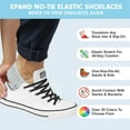 thumbnail image 2 of Xpand No Tie Shoelaces System with Elastic Laces - One Size Fits All Adult and Kids Shoes - Black, 2 of 6