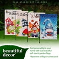 thumbnail image 2 of G128 Garden Flags Set of 4 Double Sided 12"x18" Seasonal Gnomes Outdoor Blockout Fabric, 2 of 8