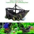 thumbnail image 2 of Artificial Boat Decor,Artificial Resin Water Aquarium Resin Boat Effortless Installation, 2 of 8