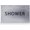Brushed Aluminum, variant on ADA CENTRAL SIGNS - 6" X4" Shower Sign - ADA Compliant Tactile Graphics Grade 2 Braille Text | Wall Mount Plastic Signs for Shopping Malls, Offices, Hotels, Schools, Apartments, and Restaurants