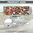 thumbnail image 7 of SEANATIVE Truck Back Window Decal 66.9 x 22.4 Inch See Through Perforated Vinyl Film Wrap Sticker Waterproof Sun Block Decals for Car Valentine's Day Decor, Red Heart-shaped Print, 7 of 7