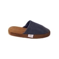 thumbnail image 2 of Pantufla Erizo Clothing Vinipiel Azul-Café para hombre, 2 of 4
