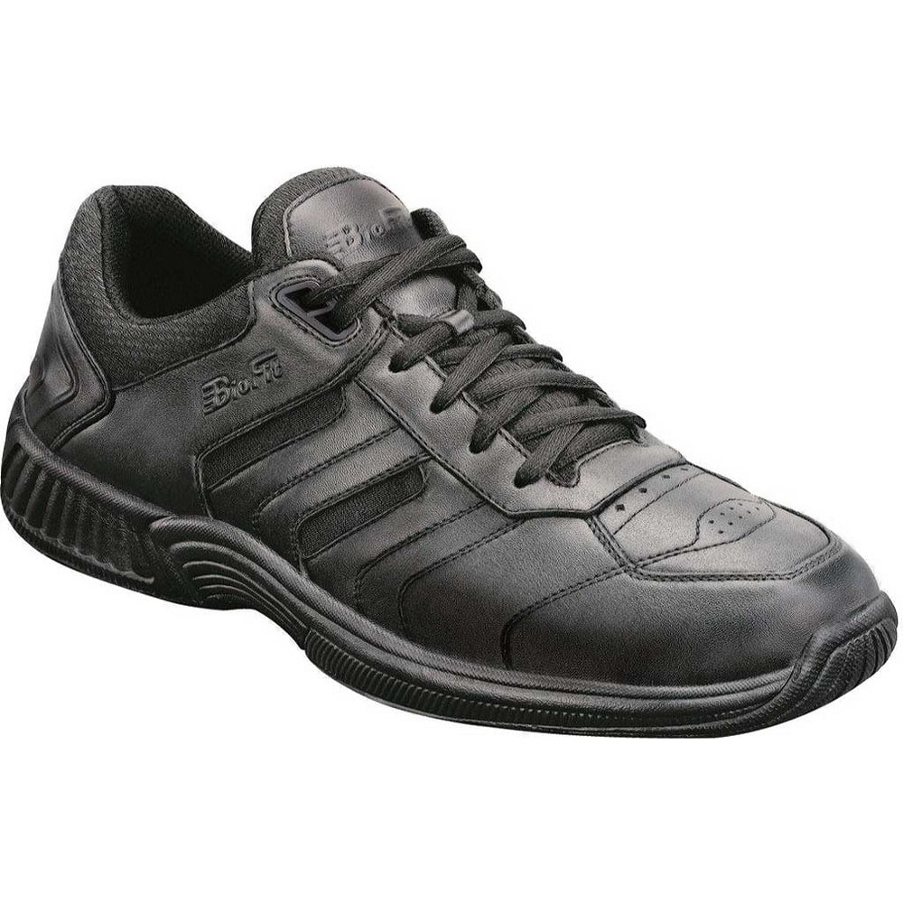 OrthoFeet - Men's Orthofeet Pacific Palisades Black Leather 10 M - Walmart.com - Walmart.com
