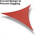 thumbnail image 7 of SUNNY GUARD Sun Shade Sail 10/12/16.5/20FT Triangle UV Block Sunshade Canopy for Outdoor, 16.5'x16.5'x16.5' Terra Red, 7 of 7
