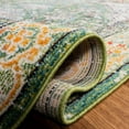 thumbnail image 4 of SAFAVIEH Madison Alys Vintage Traditional Area Rug, Green/Turquoise, 3' x 3' Round, 4 of 7