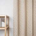 thumbnail image 5 of Aurora Home Golden Enchanted Unicorn Blackout Curtains Beige - 63, 5 of 5